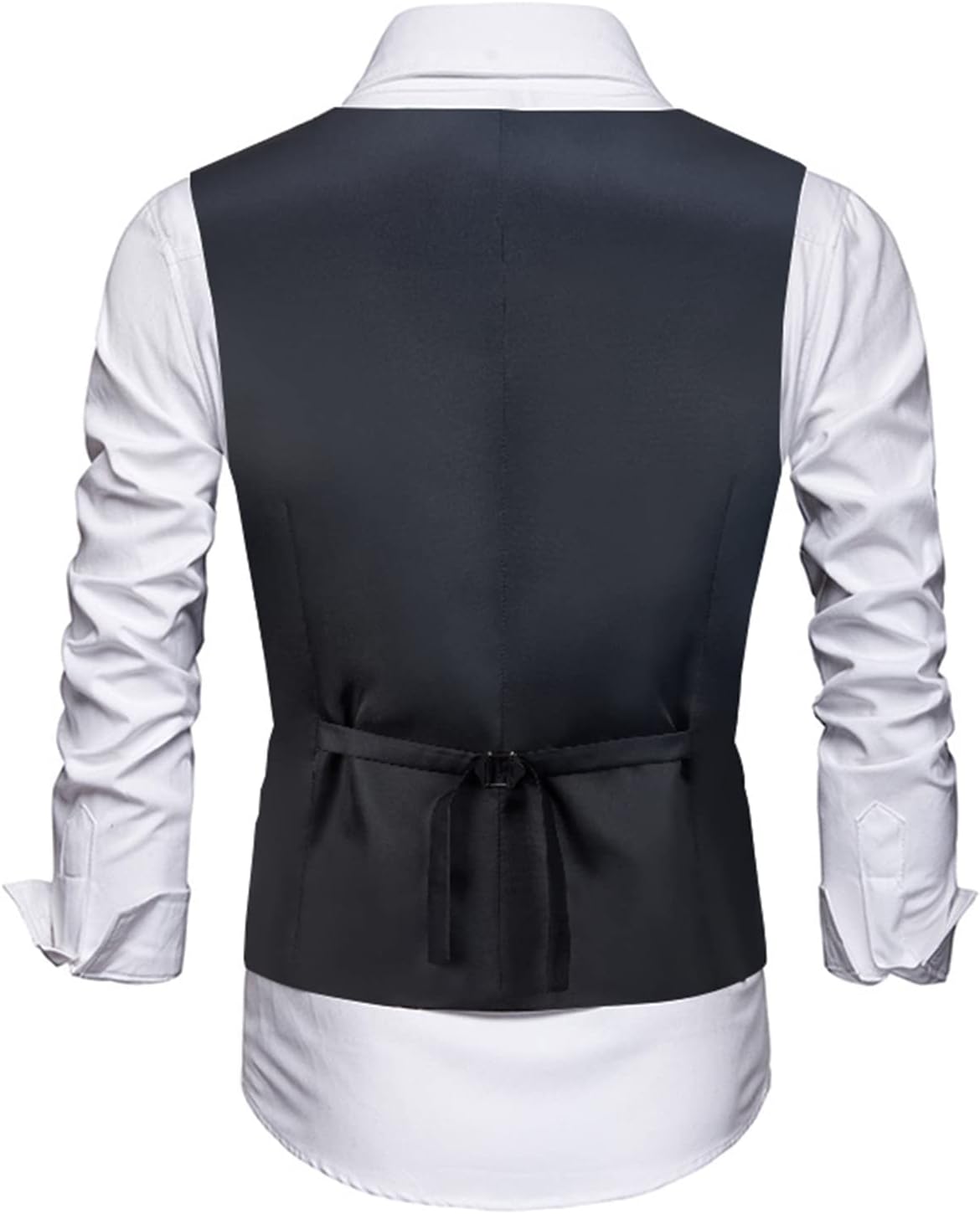 Men's Suits Vest V-Neck Sleeveless Slim Fit Jacket Groomman Casual Suit Vests for Wedding Formal Party Tuxedo for Men - Image 2