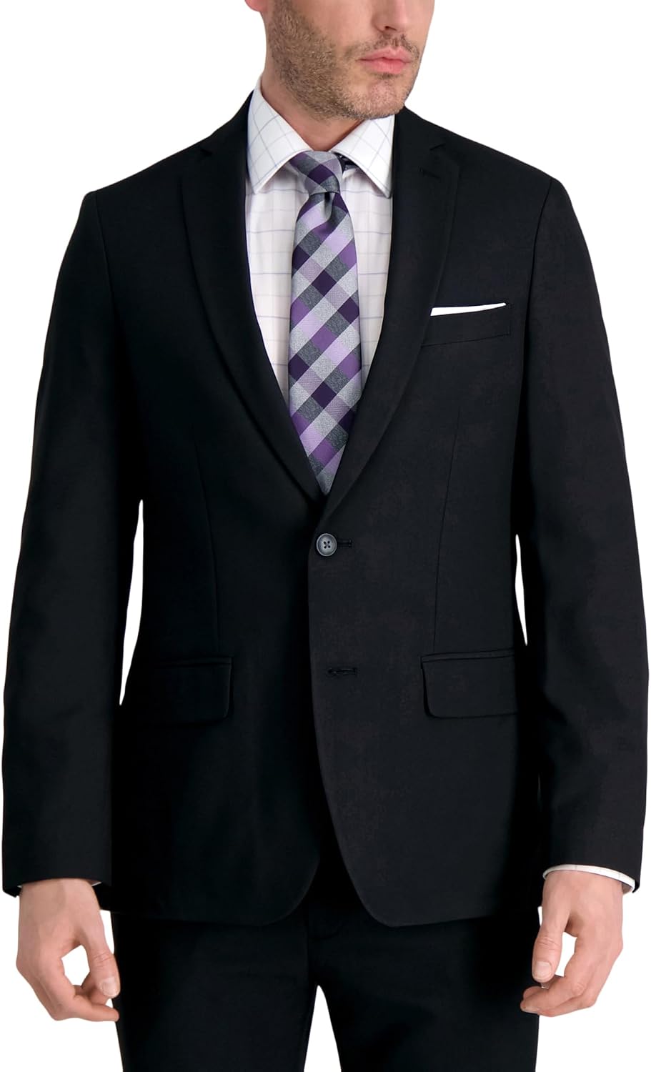 Mens Smart Wash with Repreve Slim Fit Stretch Machine Washable Suit Separates - Pants & Jackets