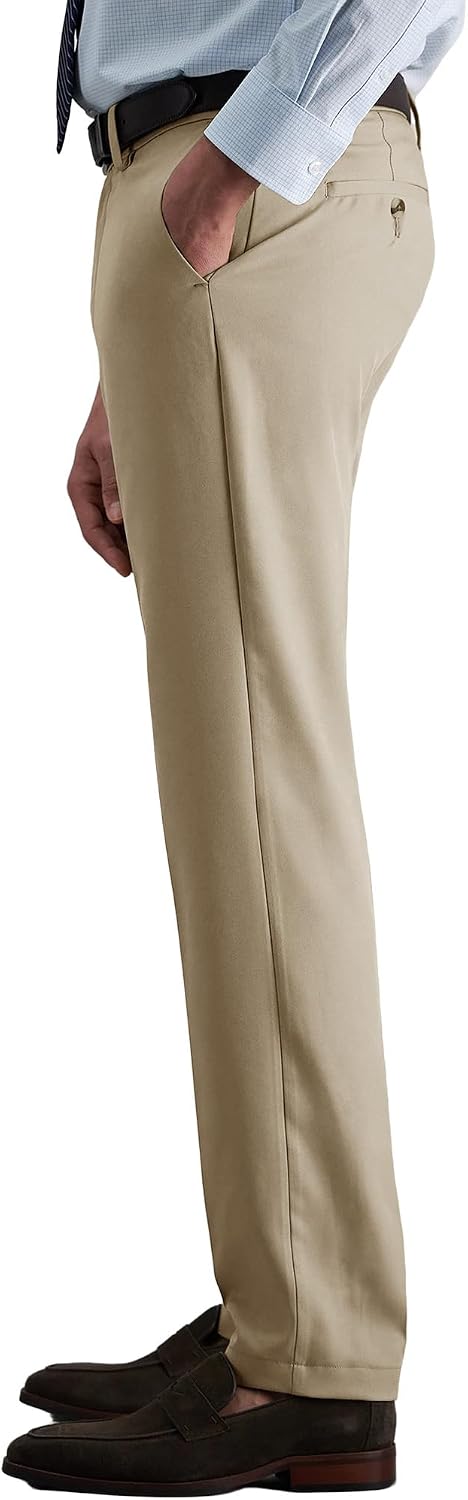 Men’s Slim Fit Dress Pants, Expandable Waist Flat Front Wrinkle-Free Trousers for Business Casual, Office, Wedding - Image 2