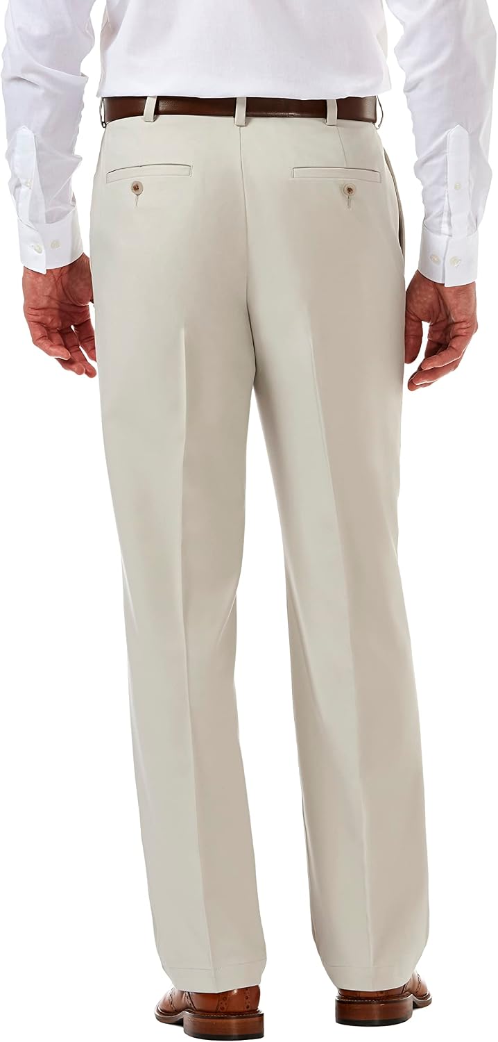 Men's Classic Fit Pleat Front Hidden Expandable Waist Pant- Regular and Big & Tall Sizes - Image 2