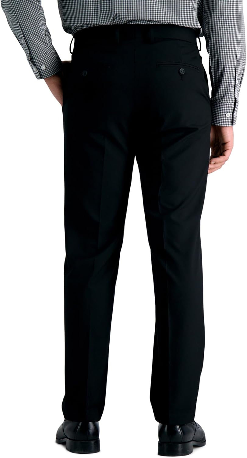 Mens 4-Way Stretch Straight Fit Flat Front Dress Pant - Image 2
