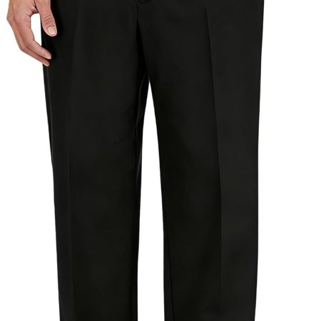 Men's Classic Fit Flex Waist Flat Front Dress Pant