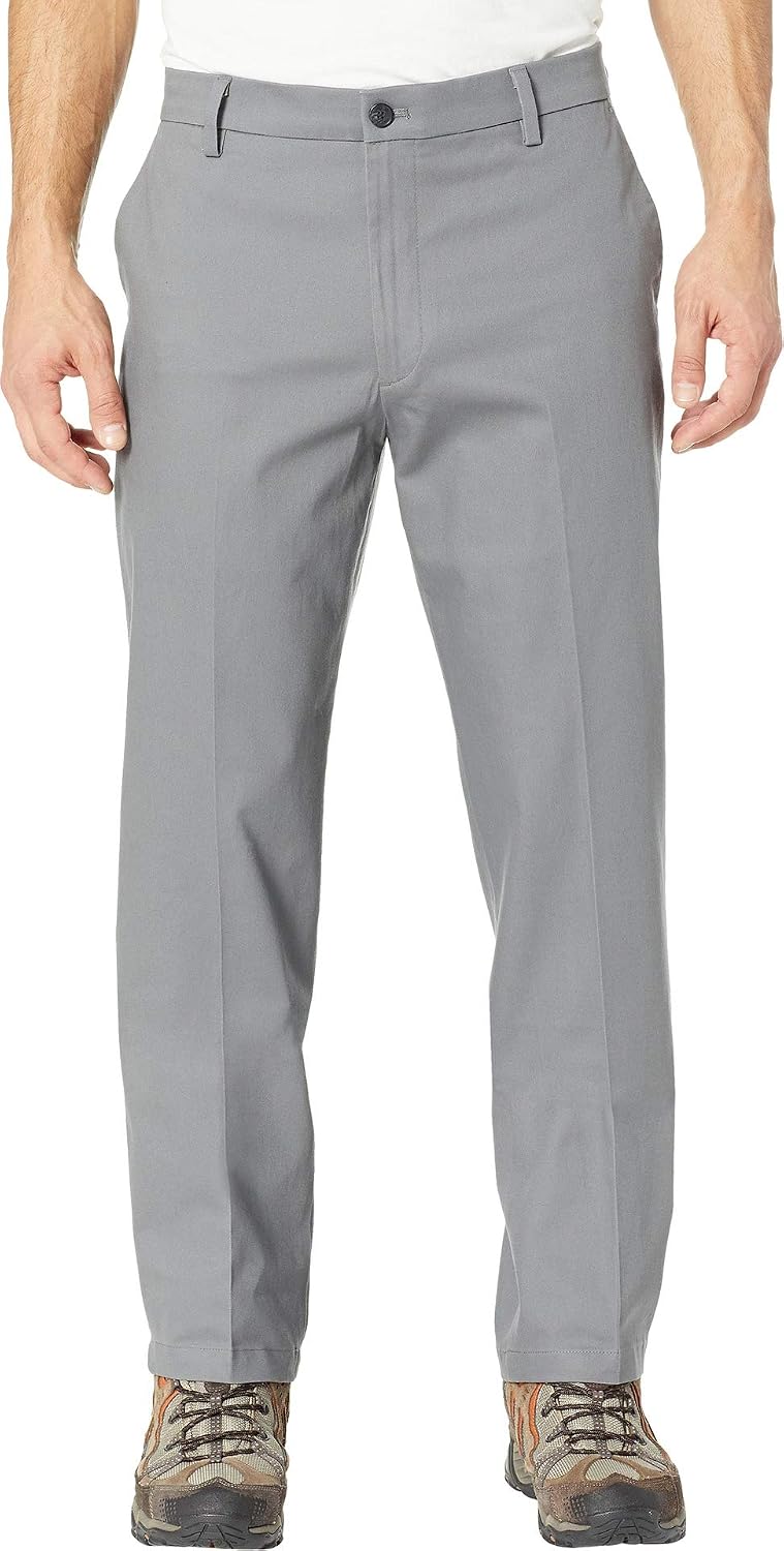Men's Classic Fit Signature Khaki Lux Cotton Stretch Pants