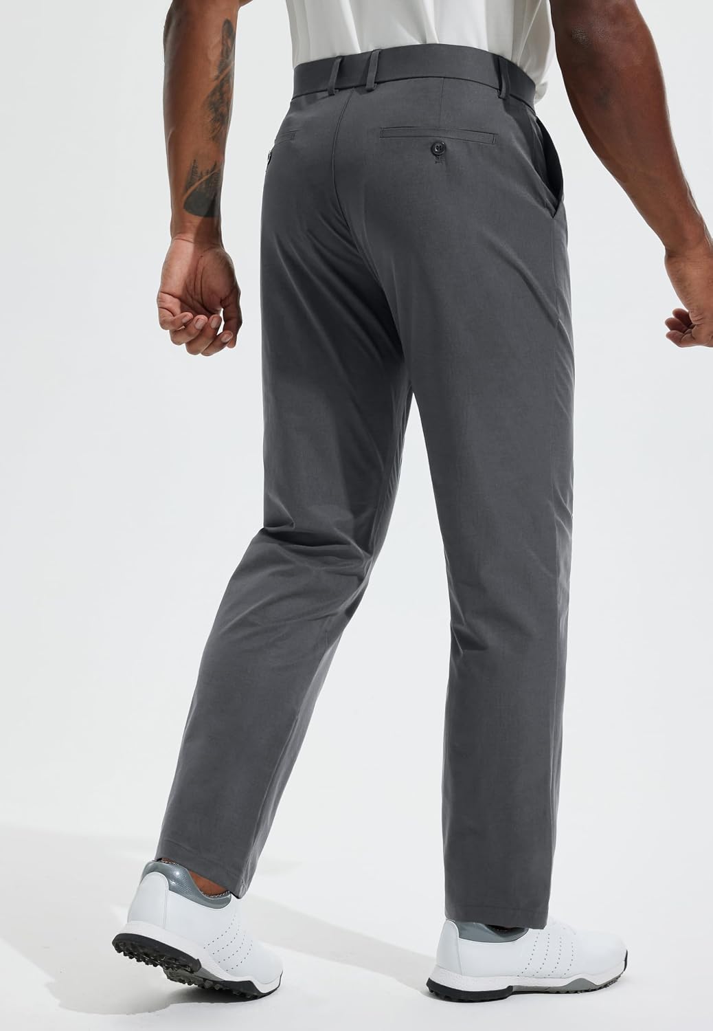 Men's Golf Pants 30"/32"/34" Lightweight Stretch Work Dress Office Travel Slacks Business Casual Trousers - Image 2