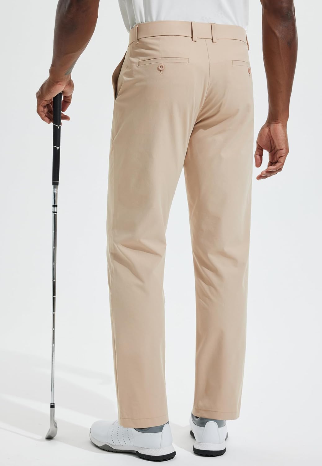 Men's Golf Pants 30"/32"/34" Lightweight Stretch Work Dress Office Travel Slacks Business Casual Trousers - Image 2