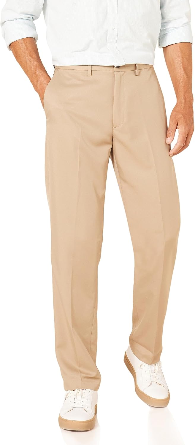 Men's Classic-Fit Expandable-Waist Flat-Front Dress Pant