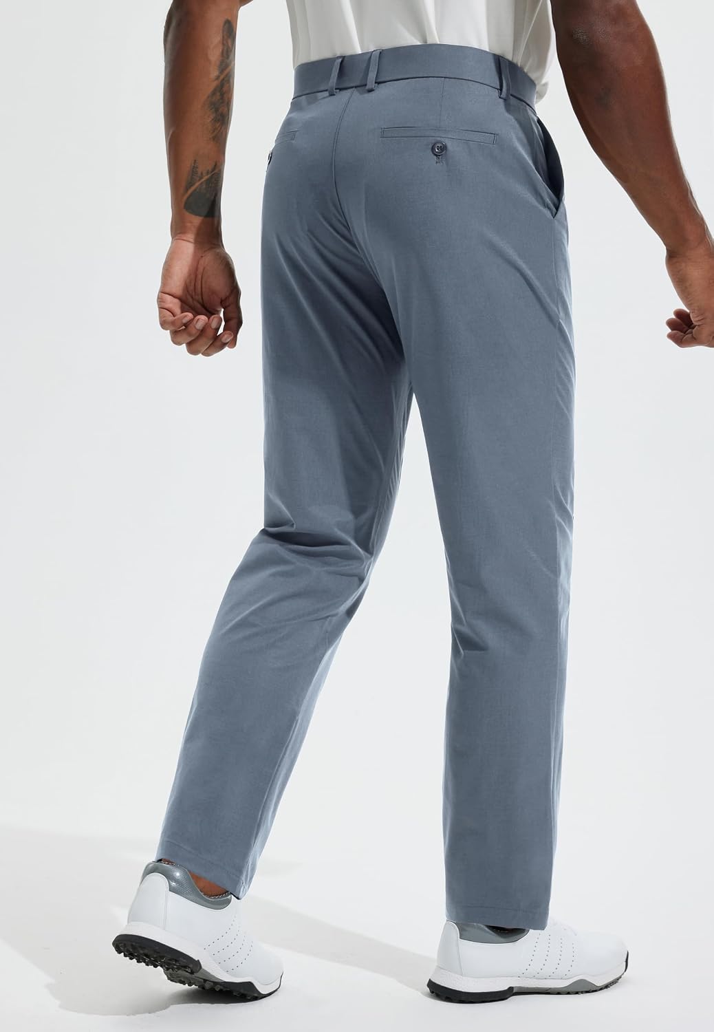 Men's Golf Pants 30"/32"/34" Lightweight Stretch Work Dress Office Travel Slacks Business Casual Trousers - Image 2