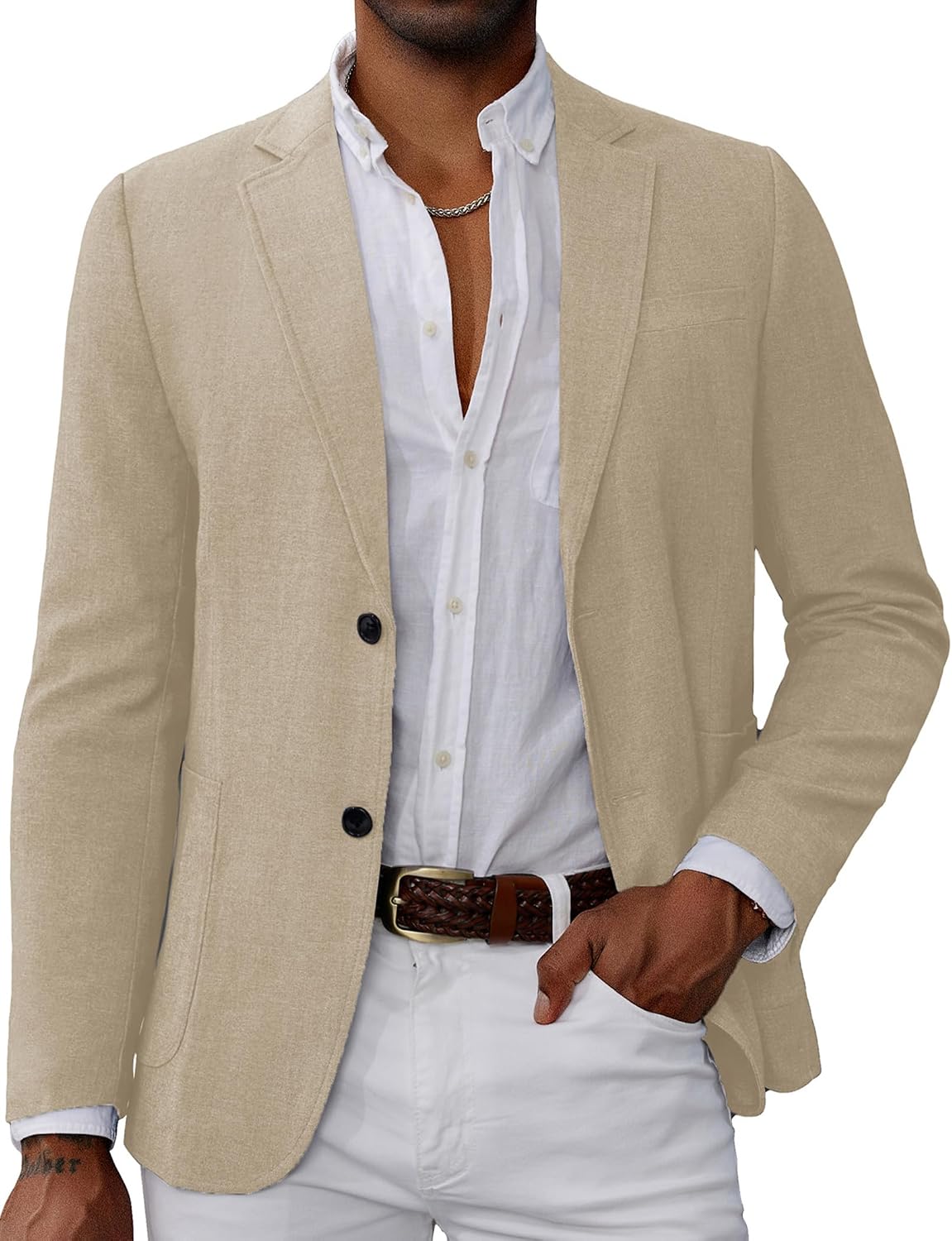 Mens Blazer Sport Coats Casual Lightweight 2 Button Sports Coat and Blazers Suit Jacket