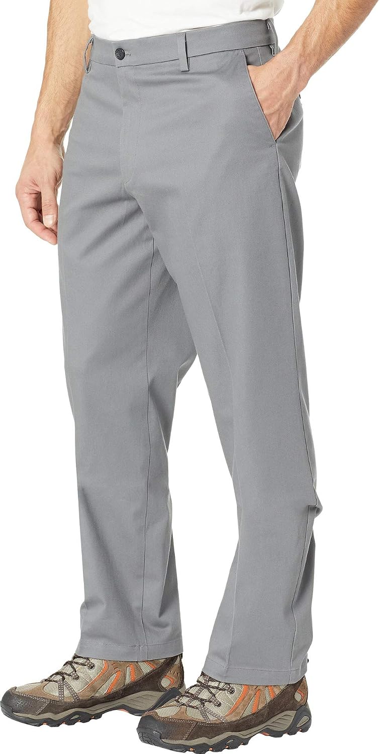 Men's Classic Fit Signature Khaki Lux Cotton Stretch Pants - Image 2